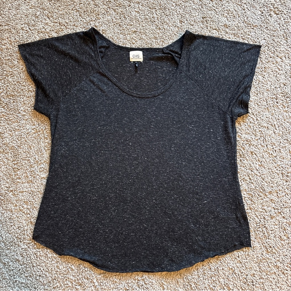 C & S Size L Scoop Neck Top